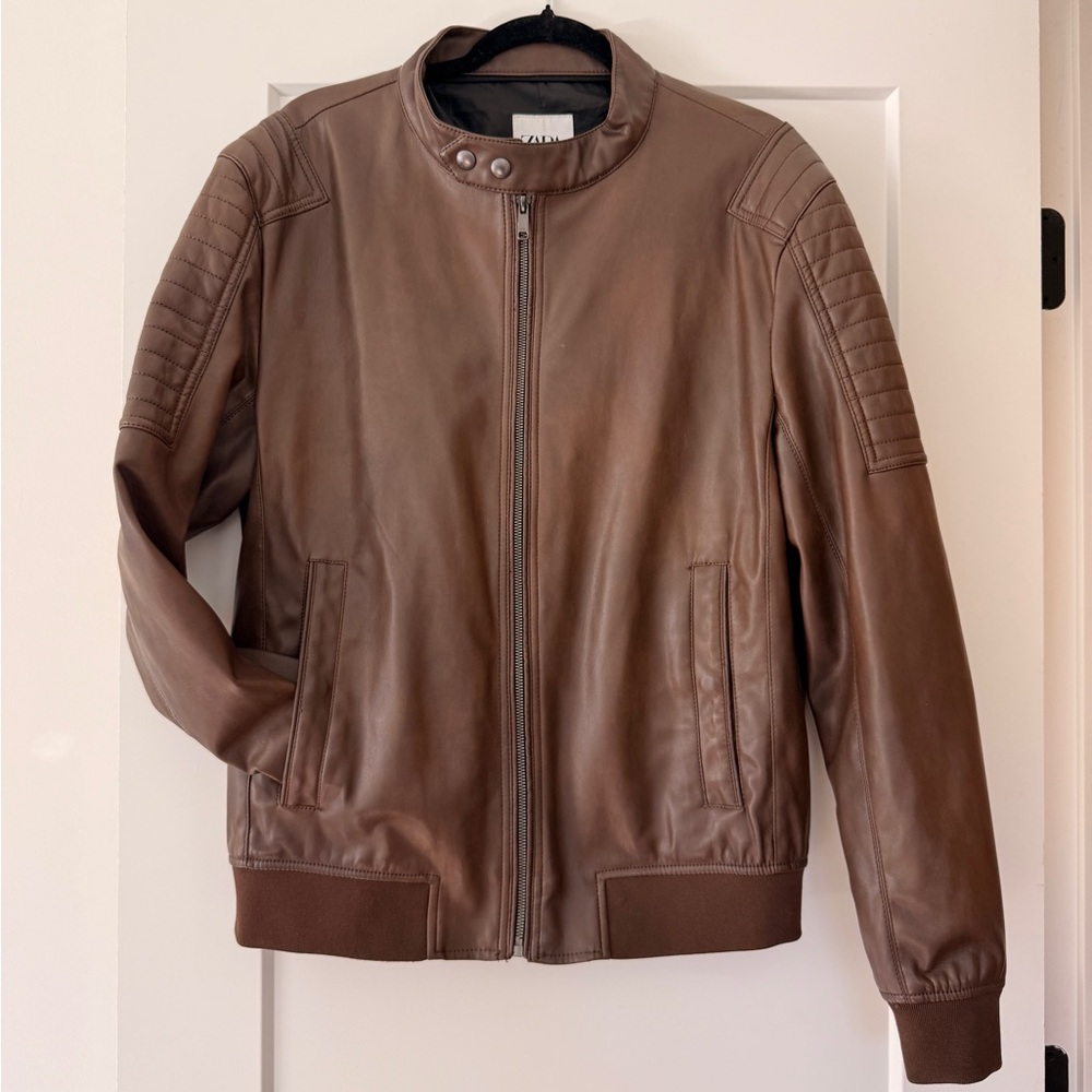Zara Brown Leather Jacket